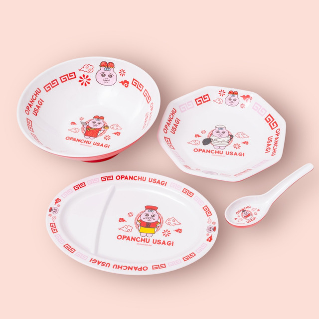 「おぱんちゅうさぎ」町中華スタイルのメラミン製食器シリーズ