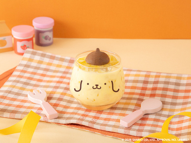 ポムポムプリンのフルーツミルク