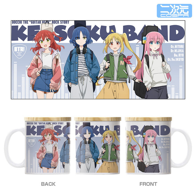アニメ『ぼっち・ざ・ろっく！』結束バンド フタ付きフルカラーマグカップ ストリートファッションVer.