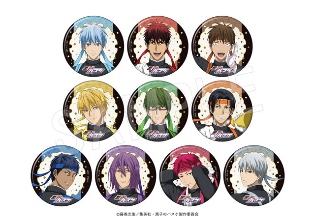 TVアニメ『黒子のバスケ』トレーディング缶バッジ 応援団ver.（全10種）