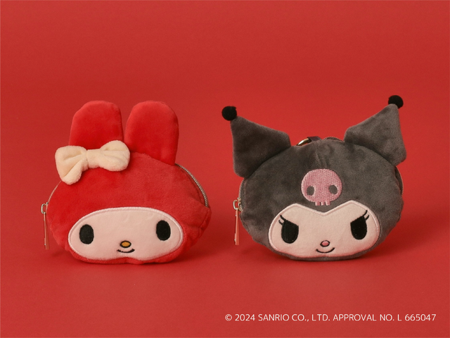 「grove」『マイメロディ』＆『クロミ』_ぬいぐるみポーチチャーム