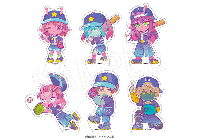 ステッカーセット　Baseball ver. (6枚入り)