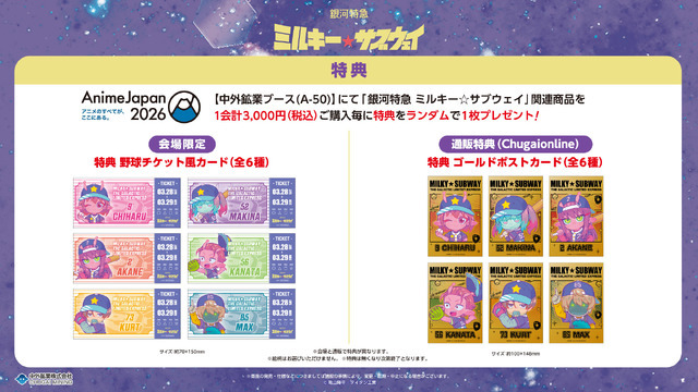 『銀河特急　ミルキー☆サブウェイ』特典情報