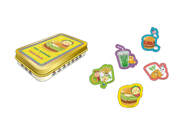 コジコジのシールいり かんケース