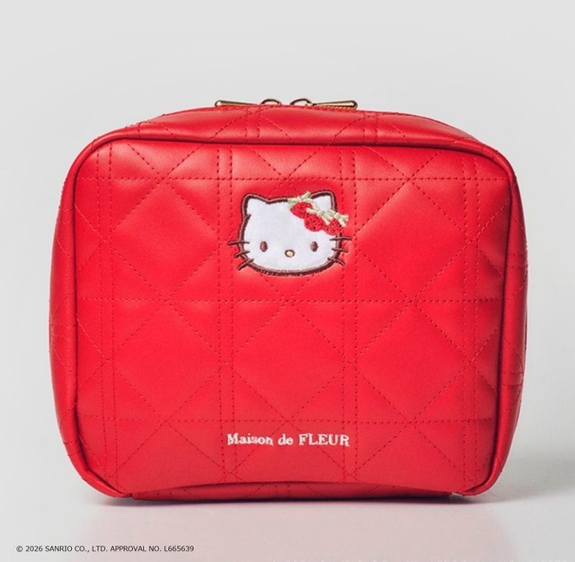 「Maison de FLEUR×HELLO KITTY いちご宝物ケースBOOK RED」