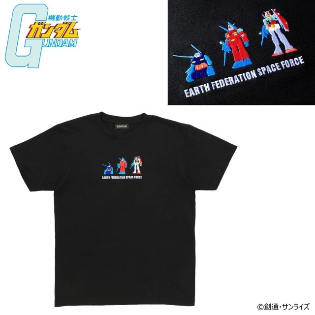 「MS刺しゅうTシャツ 地球連邦軍」