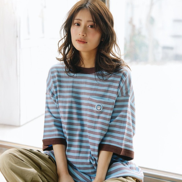 『ビッグシルエットポケットTシャツ　Robert P.Miller×Talking　ハチワレ』