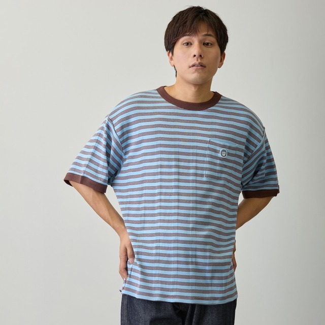 『ビッグシルエットポケットTシャツ　Robert P.Miller×Talking　ハチワレ』