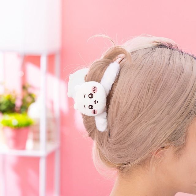 『ぬいぐるみおかお付きバンスクリップ』（ちいかわ、ハチワレ、うさぎ、モモンガ）
