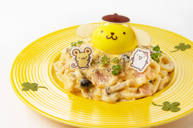 ポムポムプリンのカルボナーラうどん1,950円（税込）