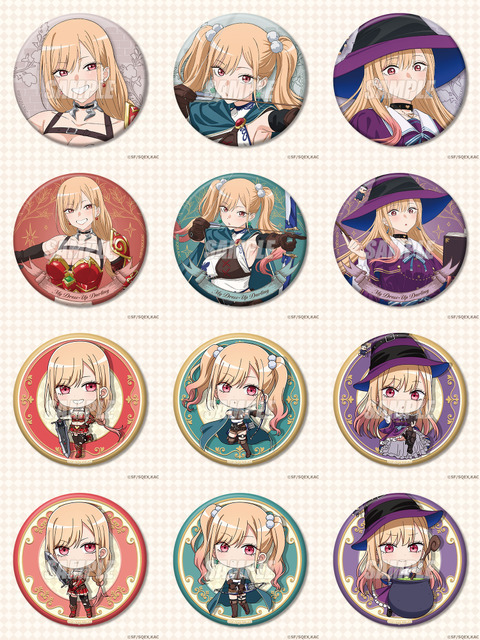 E賞：缶バッジ（全12種）