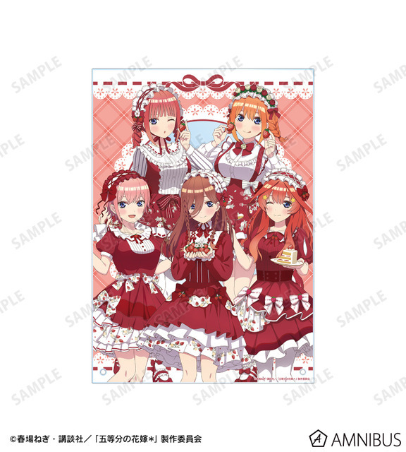TVスペシャルアニメ『五等分の花嫁＊』描き下ろし 集合 ショートケーキイメージコーデver. A4アクリルパネル