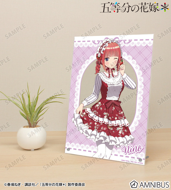 TVスペシャルアニメ『五等分の花嫁＊』描き下ろし 中野二乃 ショートケーキイメージコーデver. A4アクリルパネル　使用イメージ