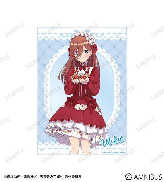 TVスペシャルアニメ『五等分の花嫁＊』描き下ろし 中野三玖 ショートケーキイメージコーデver. A4アクリルパネル