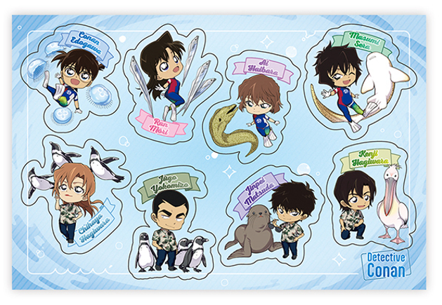 「名探偵コナン　風駆ける天空都市」サンシャイン水族館限定グッズ「シール」
