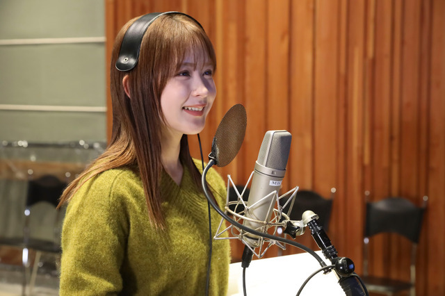 畑芽生（アフレコの様子）