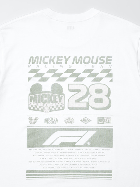 「Disney x Formula 1 UT」MEN　カラー： 00 WHITE　BACK