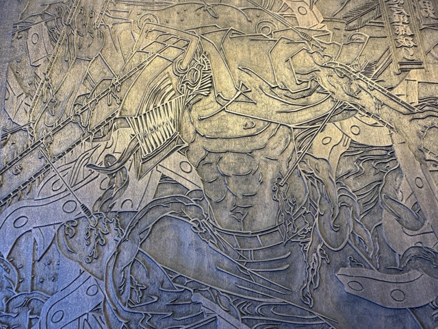 劇場版『チェンソーマン レゼ篇』浮世絵木版画「颱風ノ悪魔回廊破り」