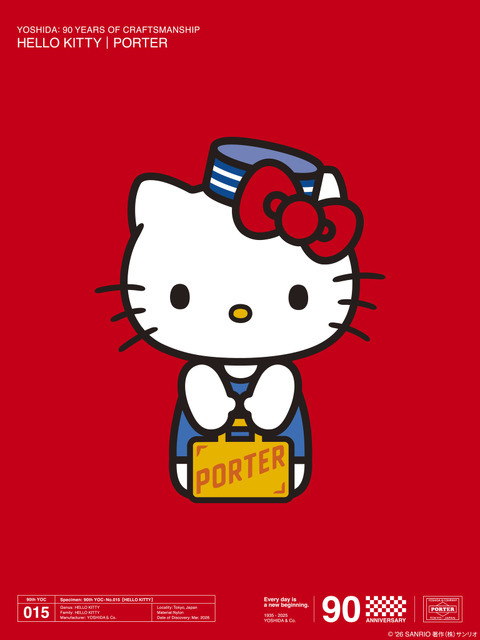 YOSHIDA & Co. 90th Anniversary Project 015「HELLO KITTY × PORTER」