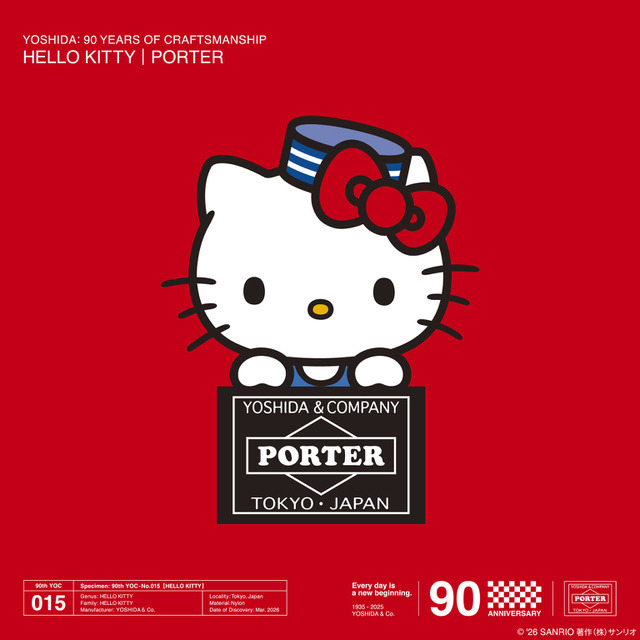 YOSHIDA & Co. 90th Anniversary Project 015「HELLO KITTY × PORTER」