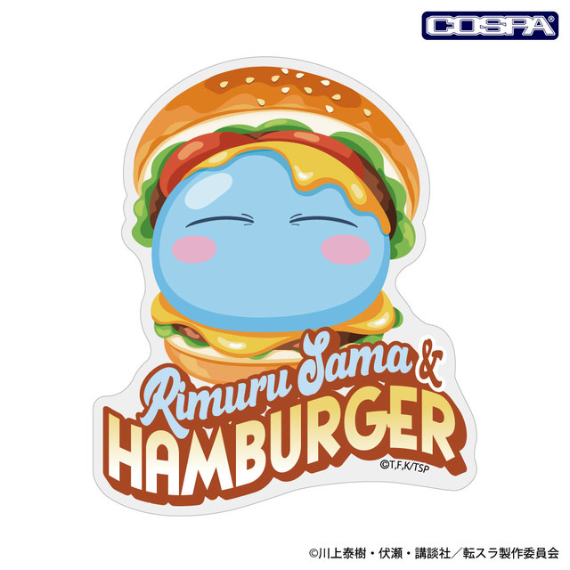 ハンバーガーに挟まれたリムル様 アクリルマグネット