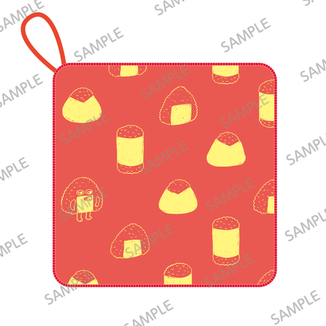 パンどろぼう展　ループ付ガーゼタオル(おにぎりぼうや)　　　　※全7種：各税込1,210円