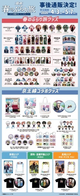 「『銀魂』春のぶらり旅 ～どうせ暇だろ、コノヤロー。～」事後通販グッズ
