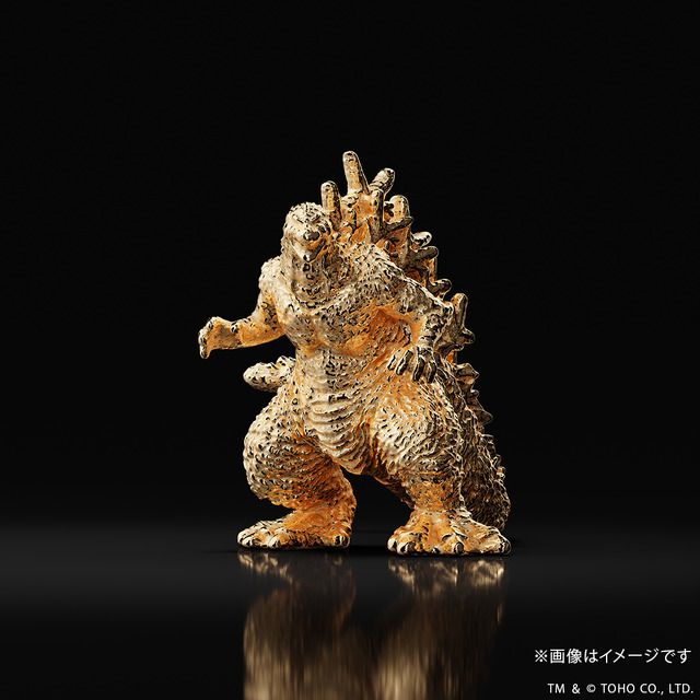 『ゴジラ-1.0』ミニフィギュア Ver.2 ゴールドモデル（K18イエローゴールド）
