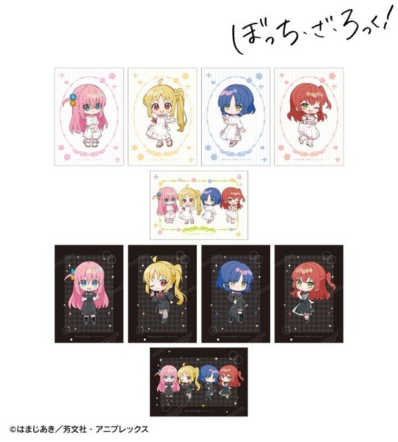 上倉エクさんイラスト 白いワンピースver.&黒いワンピースver. トレーディングブロマイド
