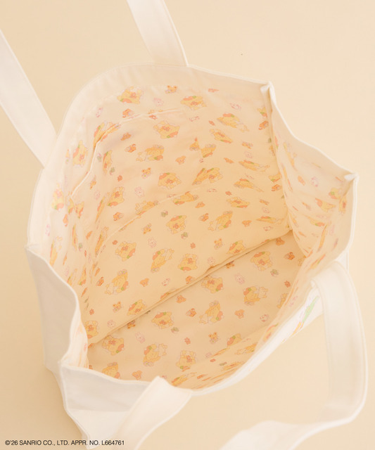 「ポムポムプリン スクエアトートバッグ」