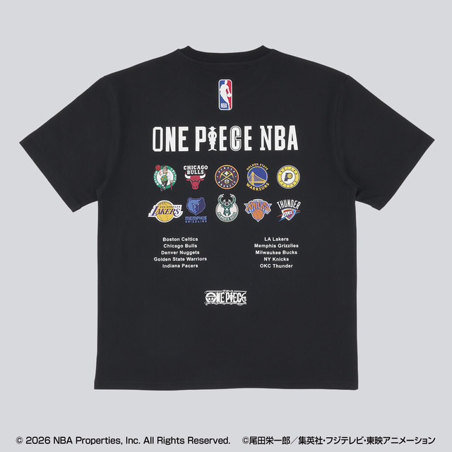 「ONE PIECE × NBA T-Shirts (全7柄 各2色)」