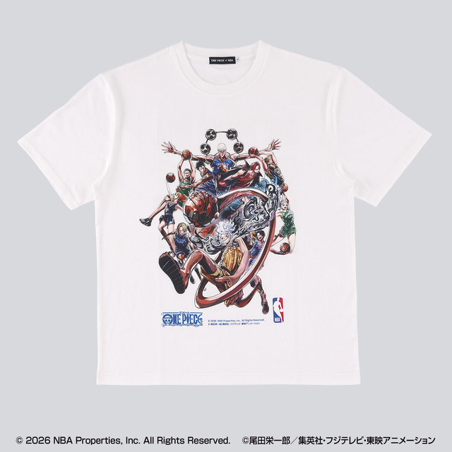 「ONE PIECE × NBA T-Shirts (全7柄 各2色)」