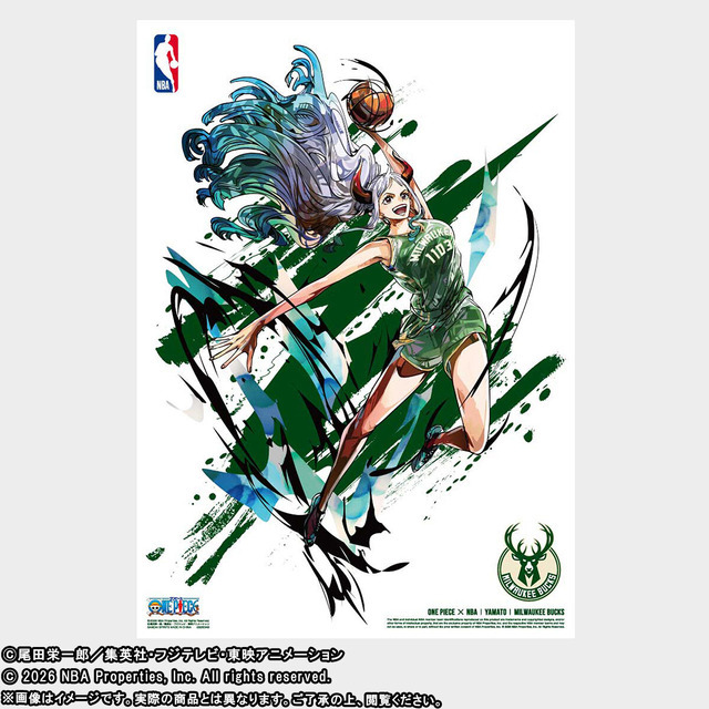 「ONE PIECE × NBA MINI POSTER SET」