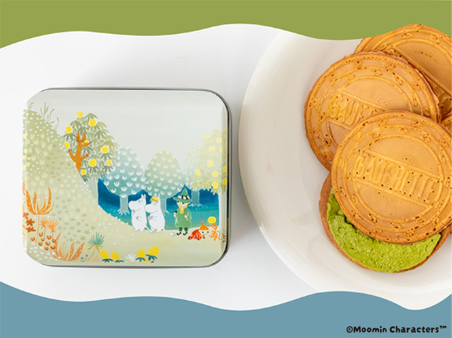 ゴーフレット缶（抹茶チョコクリーム/いちごチョコクリーム）