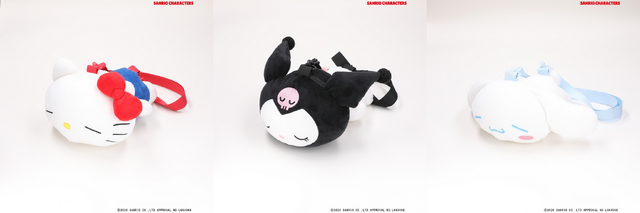 サンリオキャラクターズ×ライトオン　「ぬいぐるみショルダーバッグ」全3種