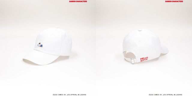 サンリオキャラクターズ×ライトオン　「刺繍キャップ（WOMENS）」オフシロ（ハローキティ）