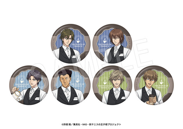 トレーディングマット缶バッジ　Cafe Staff ver.（全6種）