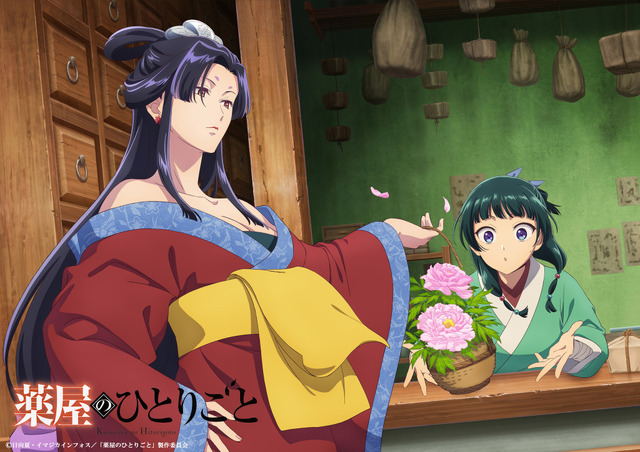 『薬屋のひとりごと』　「猫猫、壬氏と巡る四季」4月ビジュアル