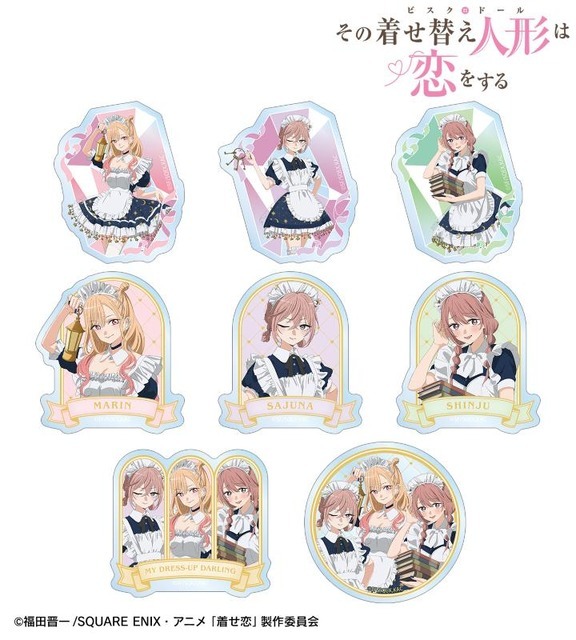 描き下ろし 星空メイドver. トレーディングクリアダイカットステッカー