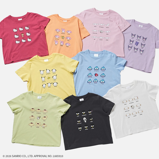 いろんなお顏Tシャツ