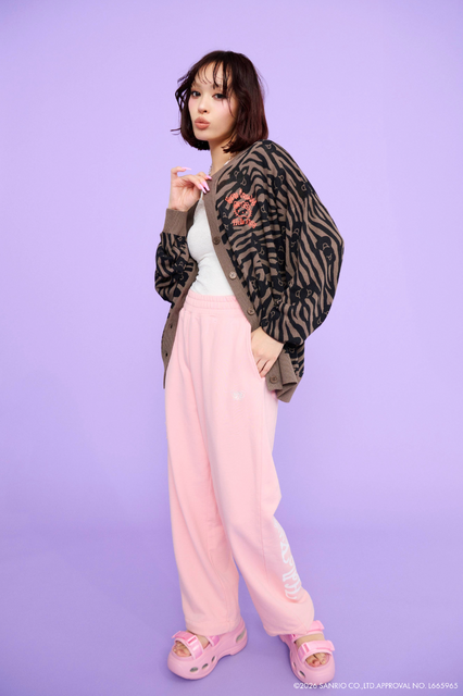 (ハローキティ)パターンカーディガン