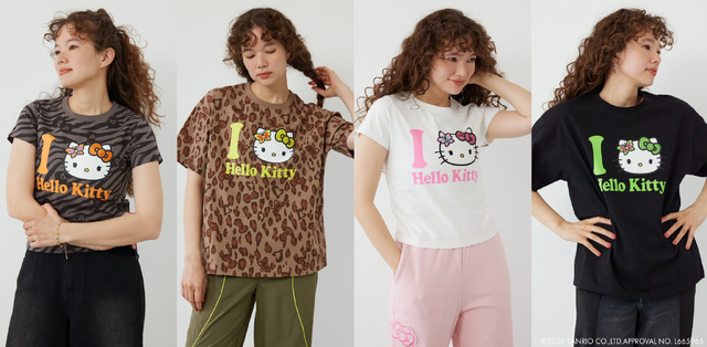 (ハローキティ) Face Tシャツ