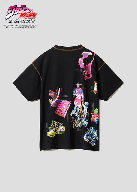 『ジョジョの奇妙な冒険』×グラニフ　「エジプト9栄神｜ビッグシルエットTシャツ」背面