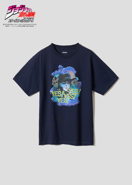 『ジョジョの奇妙な冒険』×グラニフ　「YES！YES！YES！YES！｜Tシャツ」