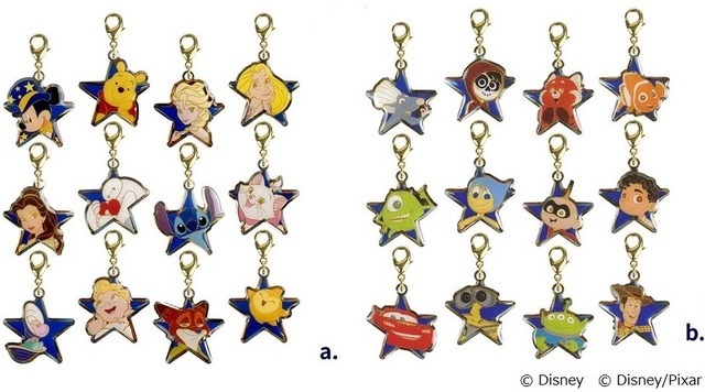 Disney THE MARKET 2026限定「スターチャームコレクション」 a.ディズニー、b.ピクサー（ab共全12種）