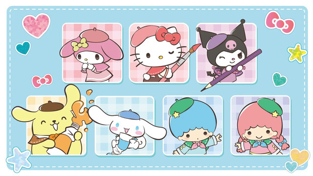 サンリオキャラクターズが織りなす、アートフルな世界観をお楽しみください。