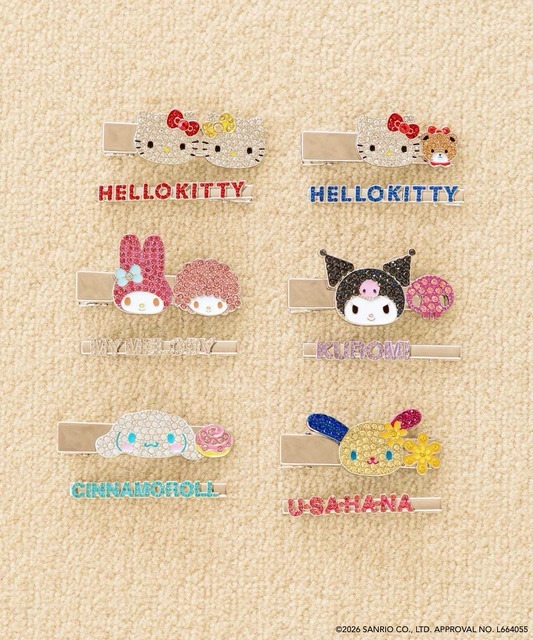 サンリオキャラクターズ×LOWRYS FARM　「キラキラSETヘアピン」全6種