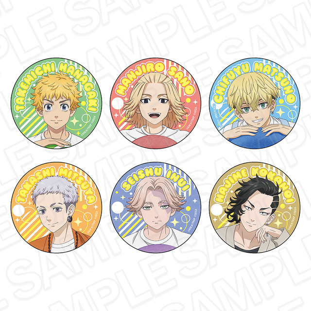 TVアニメ『東京リベンジャーズ』＆ぷよぷよ POP UP SHOP「カンバッジ　等身」ランダム全6種