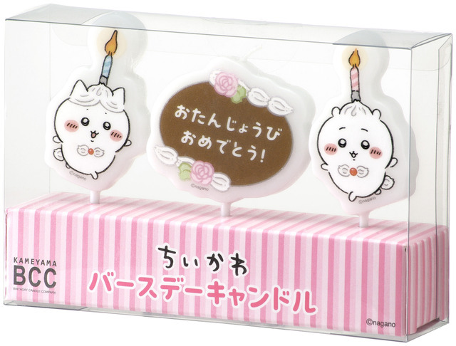 ちいかわ　バースデーキャンドル、ちいかわ　おめでとうキャンドル