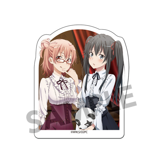 「やはり俺の青春ラブコメはまちがっている。シリーズ トレーディングダイカットステッカー vol.4」雪乃＆結衣 お嬢様 続 ver.